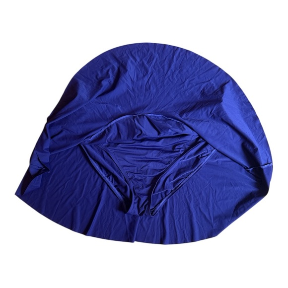 Ralph Lauren Blue Skater Ruched Bikini bottom - Picture 2 of 4